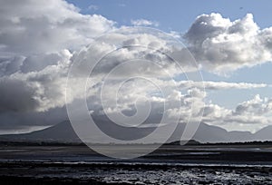 North Wales - a stormy autumn day with angry skies.