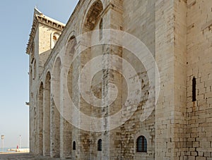 North wall of Trani Cathedra