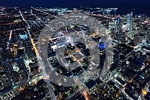 The North West of Toronto at night