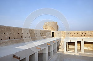 North western galleries inside Zubarah fort, Qatar