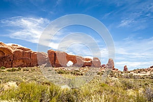 North window in Arches National Park,Utah