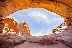 North window in Arches National Park, Utah