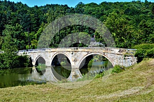 North Yorkshire Landscape - River Derwent at Kirkham Priory