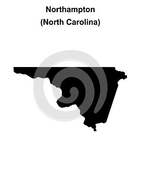 Northampton outline map