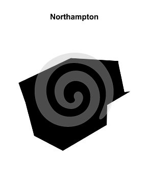 Northampton outline map