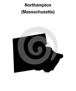 Northampton outline map