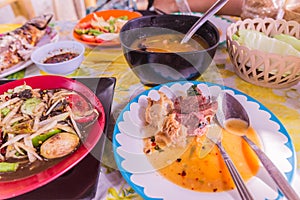 Northeast Thai style food called `Gaeng om nue`