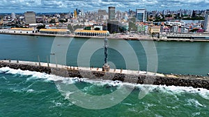 Northeastern Brazil Skyline At Recife In Pernambuco Brazil.