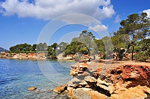 Northeastern coast of Ibiza Island, Spain photo