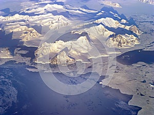 Northern Antarctic Peninsula high altitude view