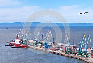 The Northern berth of merchant seaport Korsakov