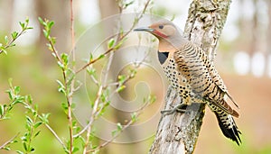 Northern Flicker in its natural environment , generated by AI
