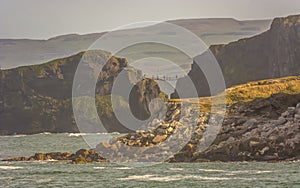 Northern Ireland Antrim Coast Ballintoy Harbour long exposure rocks sunset waves beautiful scenery