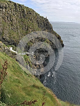 Northern Ireland path to carrick-a-rede