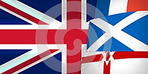 Northern Ireland Scotland France United Kingdom Flag