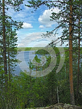 Northern landscape. Karelia, Russia photo