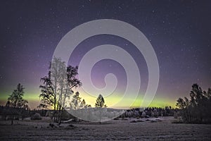 Northern light - aurora borealis in Sweden