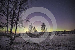 Northern light - aurora borealis in Sweden