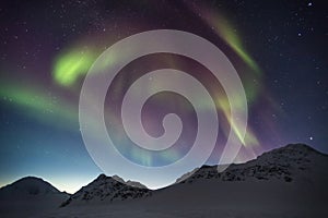 Northern Lights on the Arctic sky - Spitsbergen, Svalbard