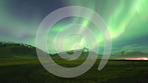 Northern Lights Aurora borealis in Iceland