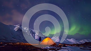 Northern Lights Camping Expedition./n