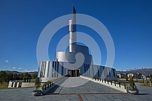 Northern Lights Cathedral in Alta in Troms county, Norway