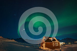 Northern lights in Greenland