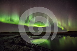 The northern lights in Icelandic lands
