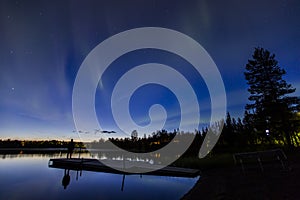 Northern lights in Kiruna, Lapland, Northern Sweden