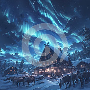 Northern Lights Wonderland â€“ Charming Cabin, Aurora Borealis