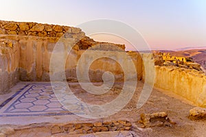 Northern Palace ruins in the Masada Fortress