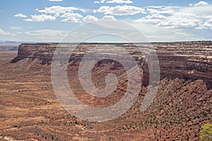 Northern Rim of Valley of the Gods viewed from Moki Dugway Muley Point Overlook Utah USA