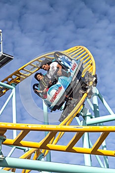 Northern`s California only spinning coaster, Santa Cruz, California