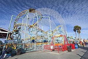 Northern`s California only spinning coaster, Santa Cruz, California