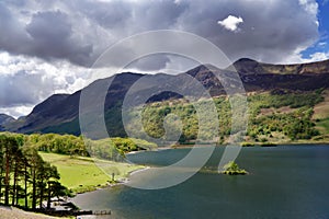The Northern shore of Buttermere in the English Lake District
