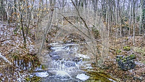 Northern stream in winter