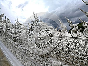 Northern Thai Buddhist Religion Architecture Thailand Chiang Mai White Temple Chalermchai Kositpipat Wat Rong Khun Structure