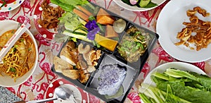 Northern Thai food in bento