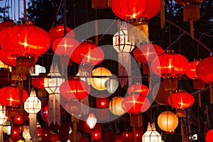 Northern Thai Style Lanterns at Loi Krathong Festival