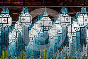 Northern Thai Style Lanterns at Loy Krathong Festival