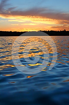 Northern Wisconsin Lake Sunset