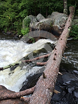 Northern Wisconsin Waterfall in Summer