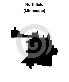Northfield outline map
