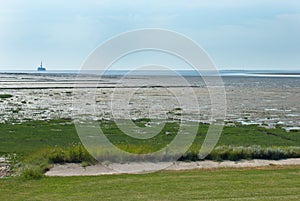 Northsea landscape during ebb