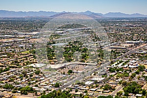 Northwest Mesa, Arizona aerial viewed from NE to the SW
