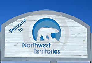 Northwest Territories border sign