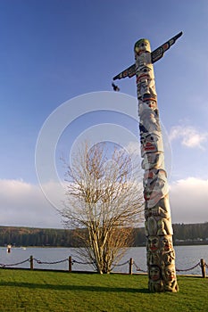 Northwest totem pole