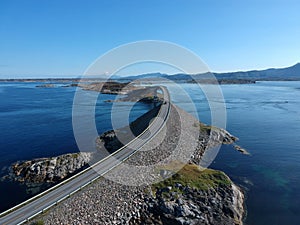 Norway Atlantic Road, aerial view