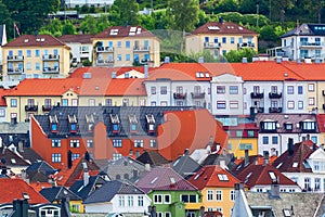 Norway, Bergen, Hordaland houses city panorama