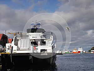 Norway Bergen Wharf Brade Ferry Catamaran
